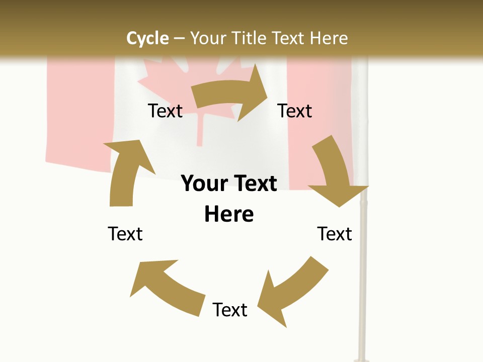 Glory Stand Flag PowerPoint Template