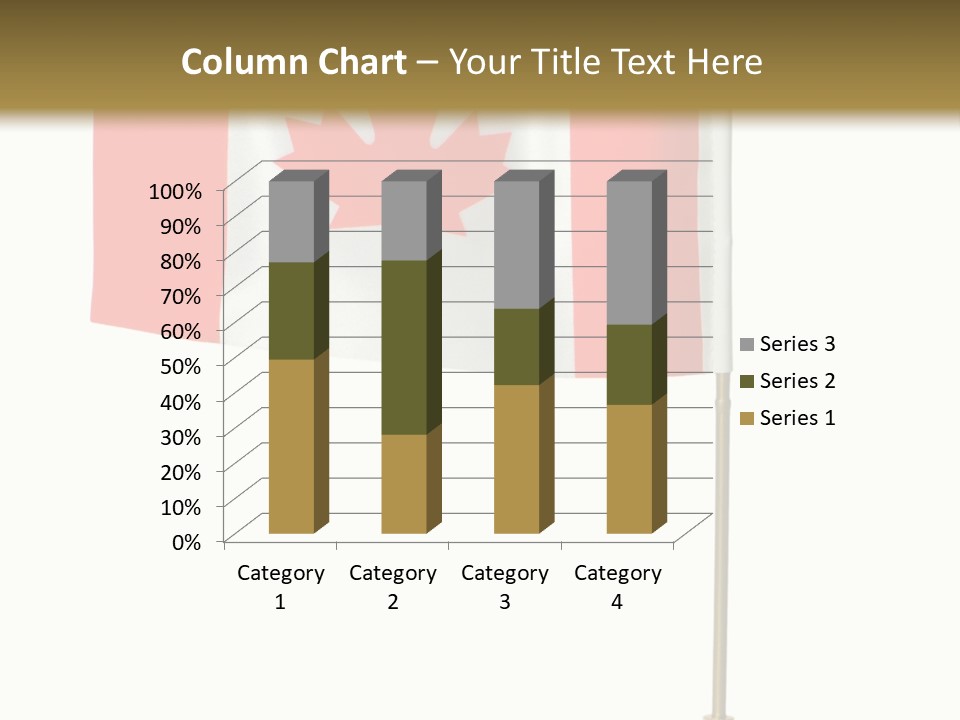 Glory Stand Flag PowerPoint Template