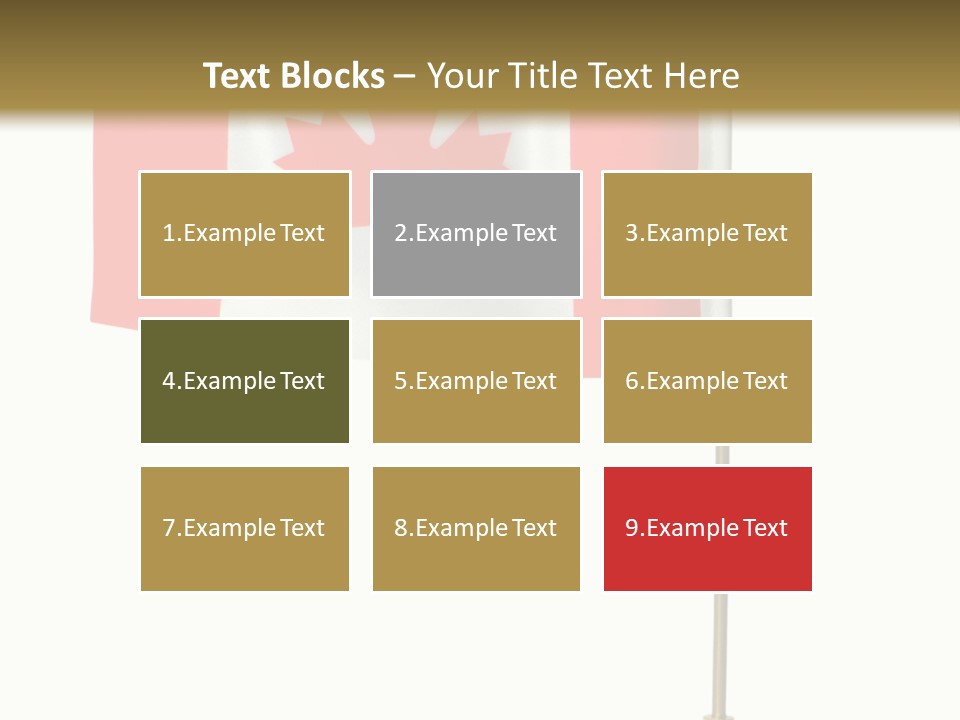 Glory Stand Flag PowerPoint Template