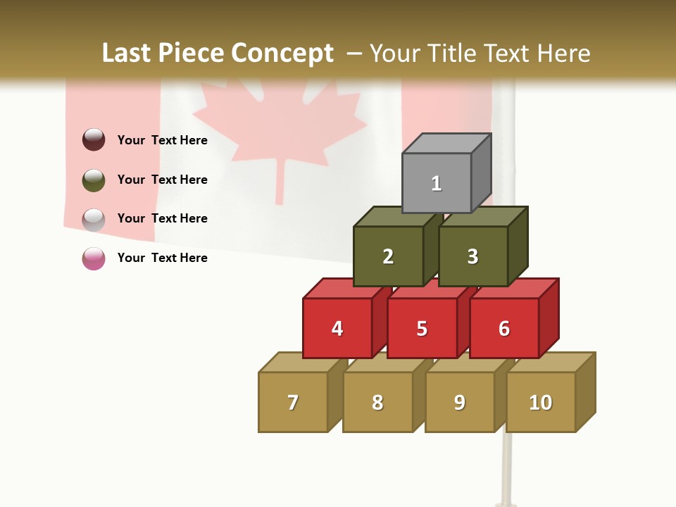 Glory Stand Flag PowerPoint Template