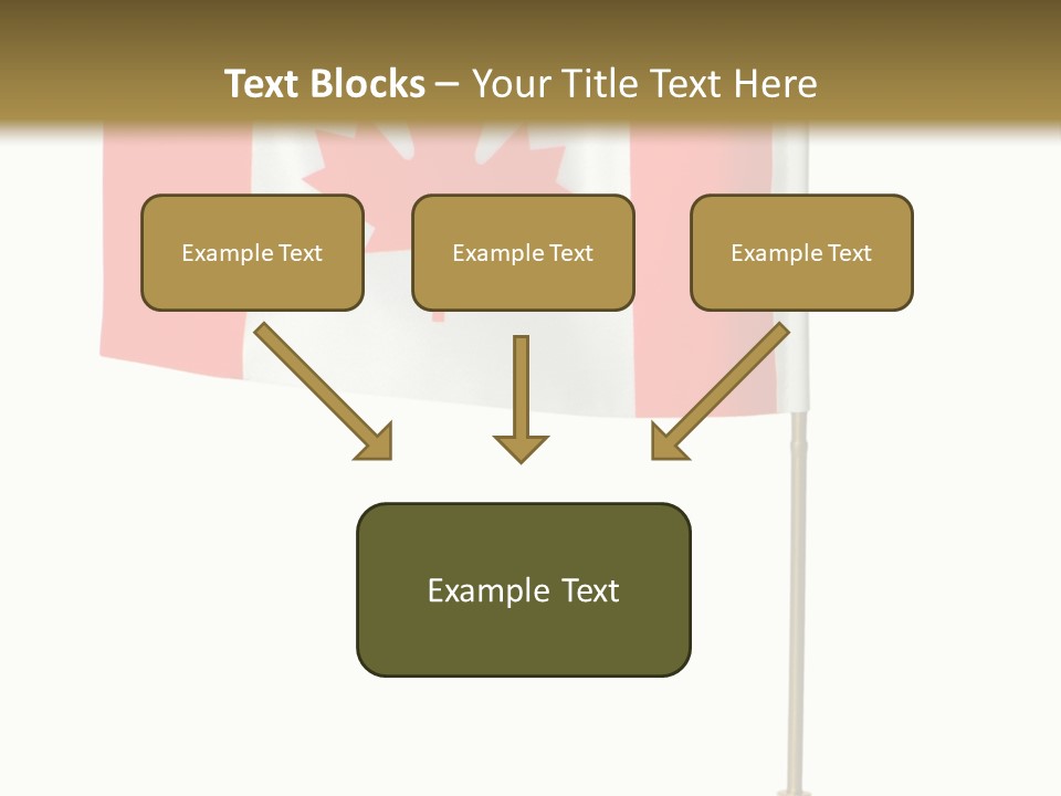 Glory Stand Flag PowerPoint Template