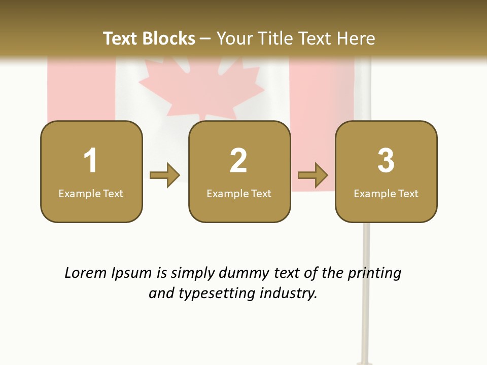 Glory Stand Flag PowerPoint Template