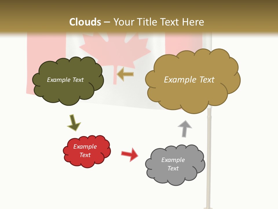 Glory Stand Flag PowerPoint Template