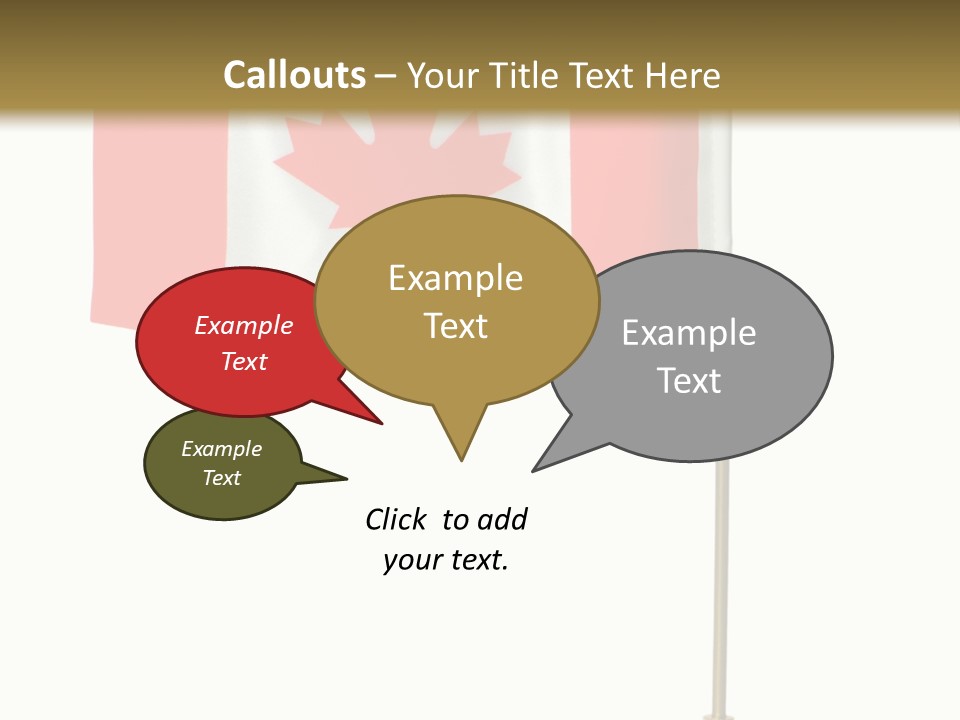 Glory Stand Flag PowerPoint Template