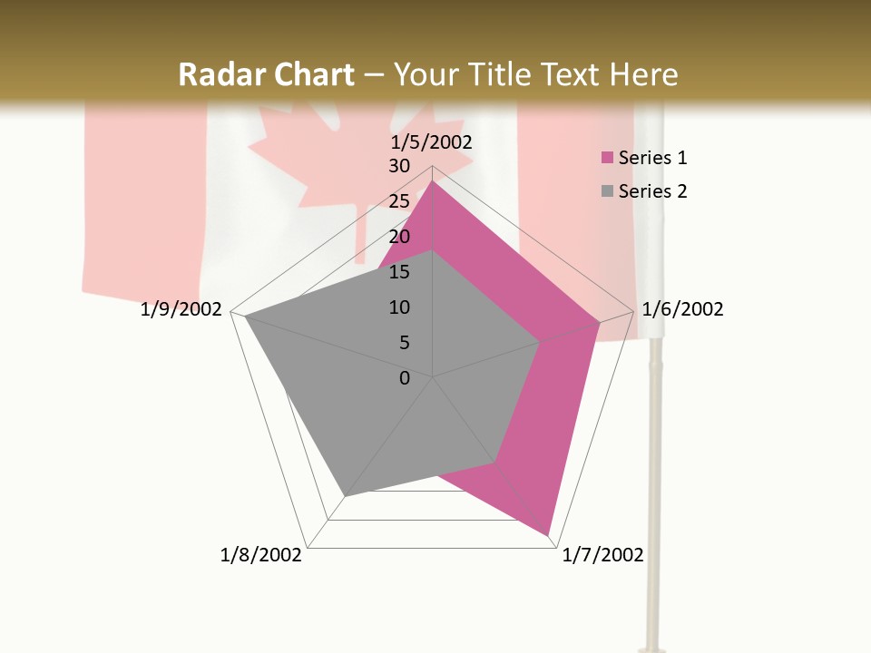 Glory Stand Flag PowerPoint Template