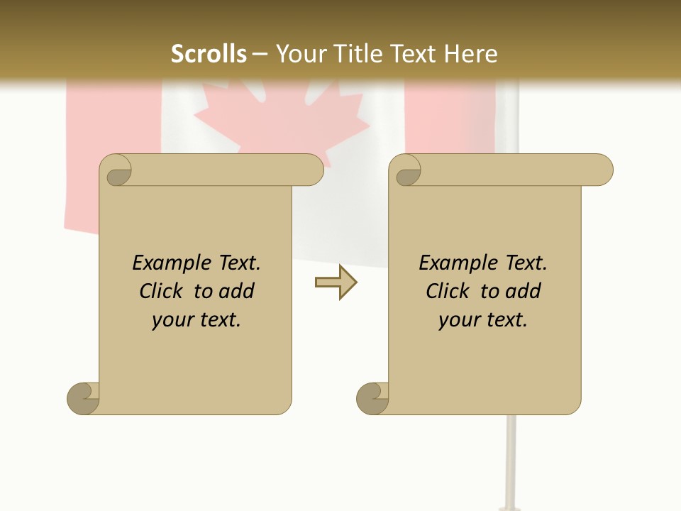 Glory Stand Flag PowerPoint Template