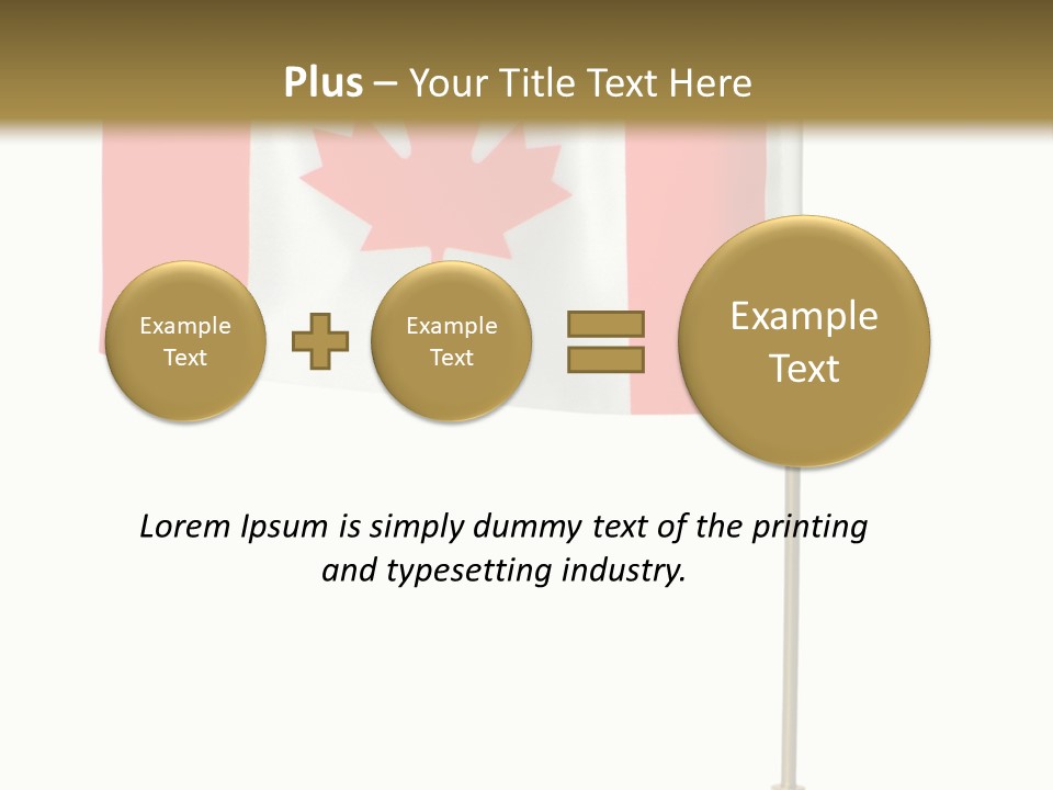 Glory Stand Flag PowerPoint Template