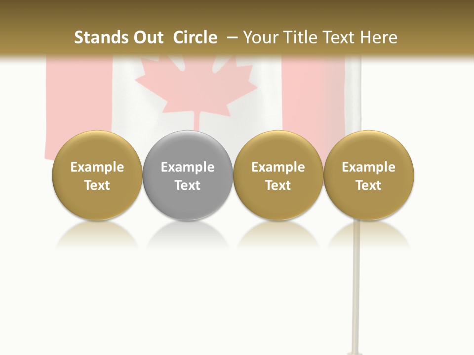 Glory Stand Flag PowerPoint Template