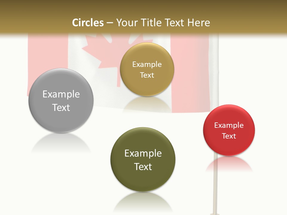 Glory Stand Flag PowerPoint Template