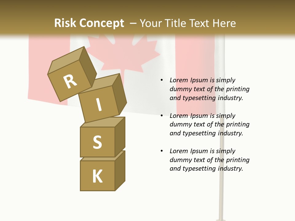 Glory Stand Flag PowerPoint Template