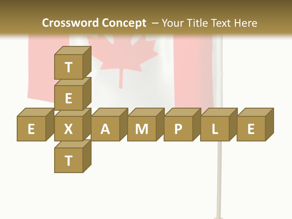 Glory Stand Flag PowerPoint Template