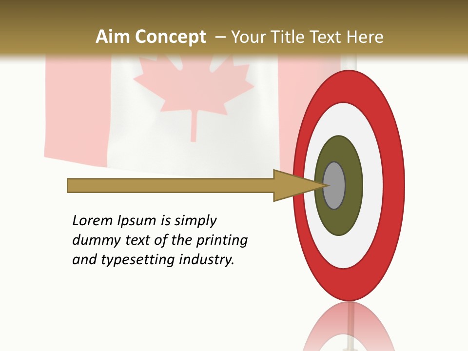 Glory Stand Flag PowerPoint Template