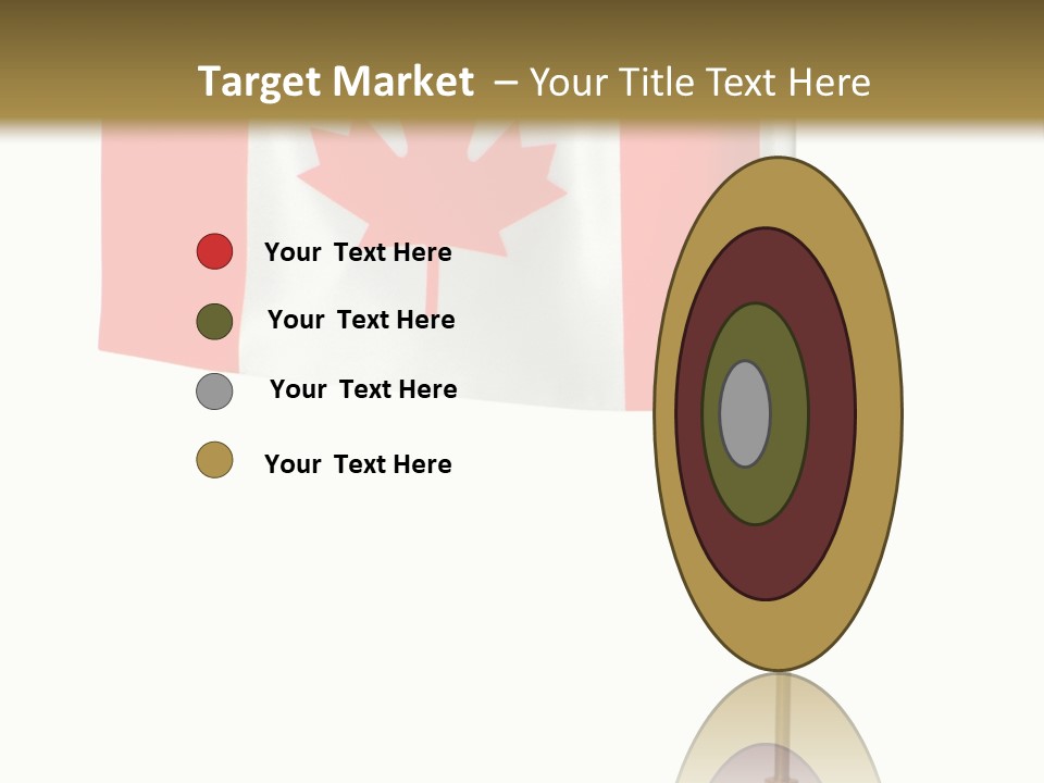 Glory Stand Flag PowerPoint Template