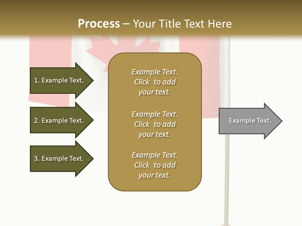 Glory Stand Flag PowerPoint Template