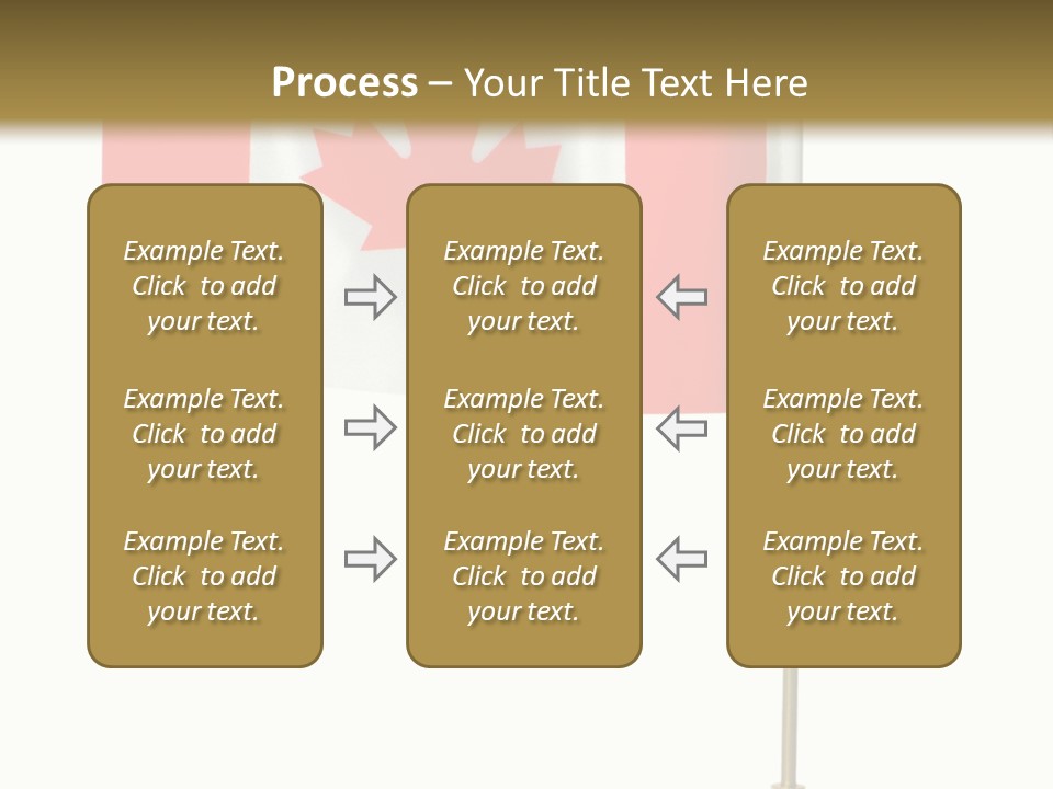 Glory Stand Flag PowerPoint Template