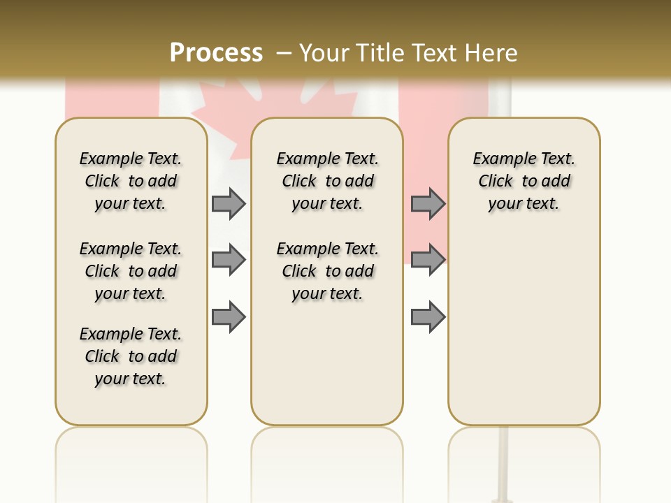 Glory Stand Flag PowerPoint Template