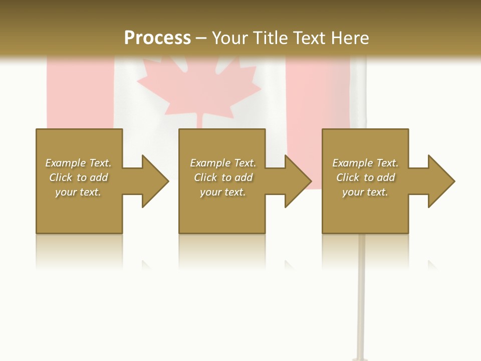 Glory Stand Flag PowerPoint Template