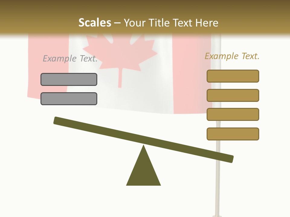 Glory Stand Flag PowerPoint Template