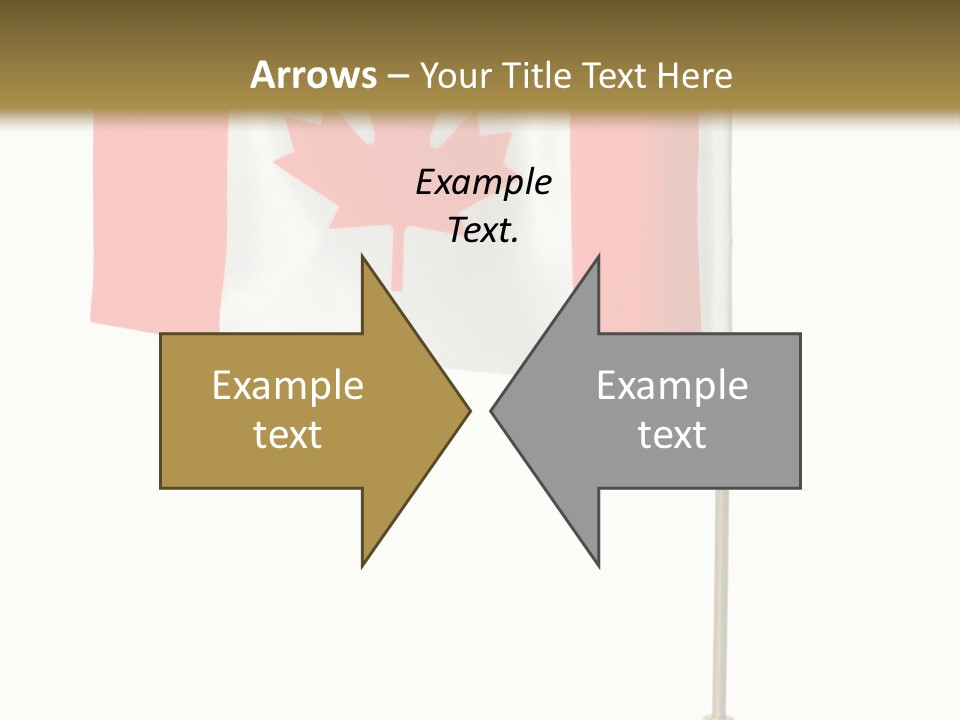 Glory Stand Flag PowerPoint Template