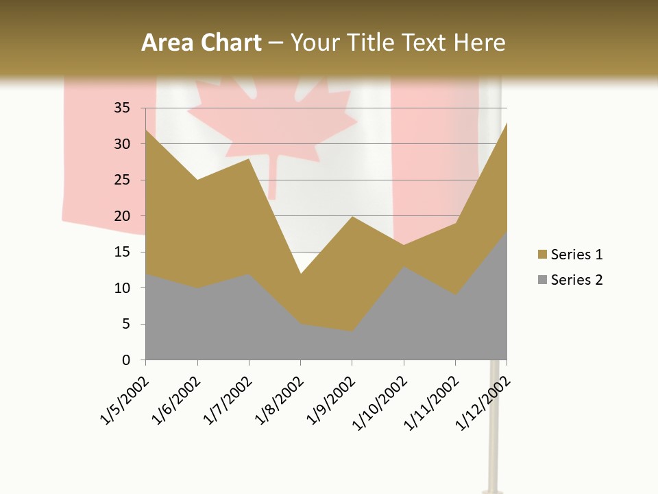 Glory Stand Flag PowerPoint Template