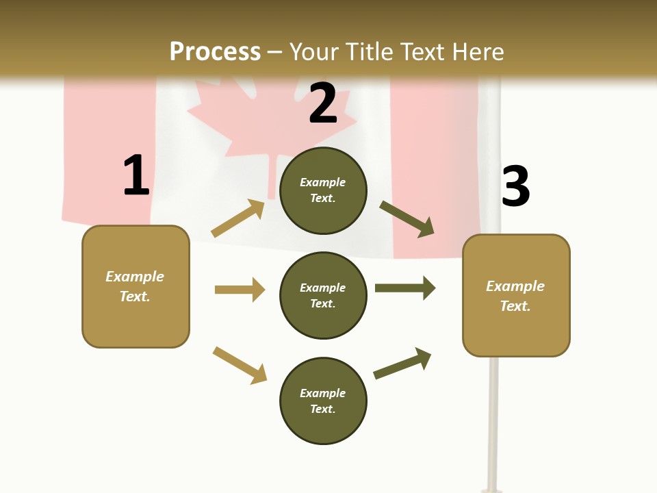 Glory Stand Flag PowerPoint Template