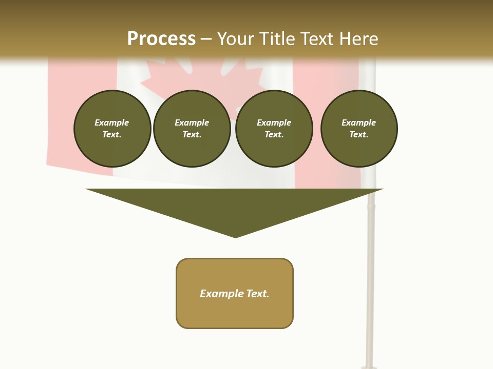 Glory Stand Flag PowerPoint Template