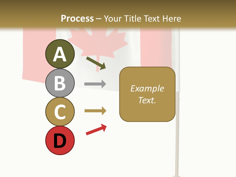 Glory Stand Flag PowerPoint Template
