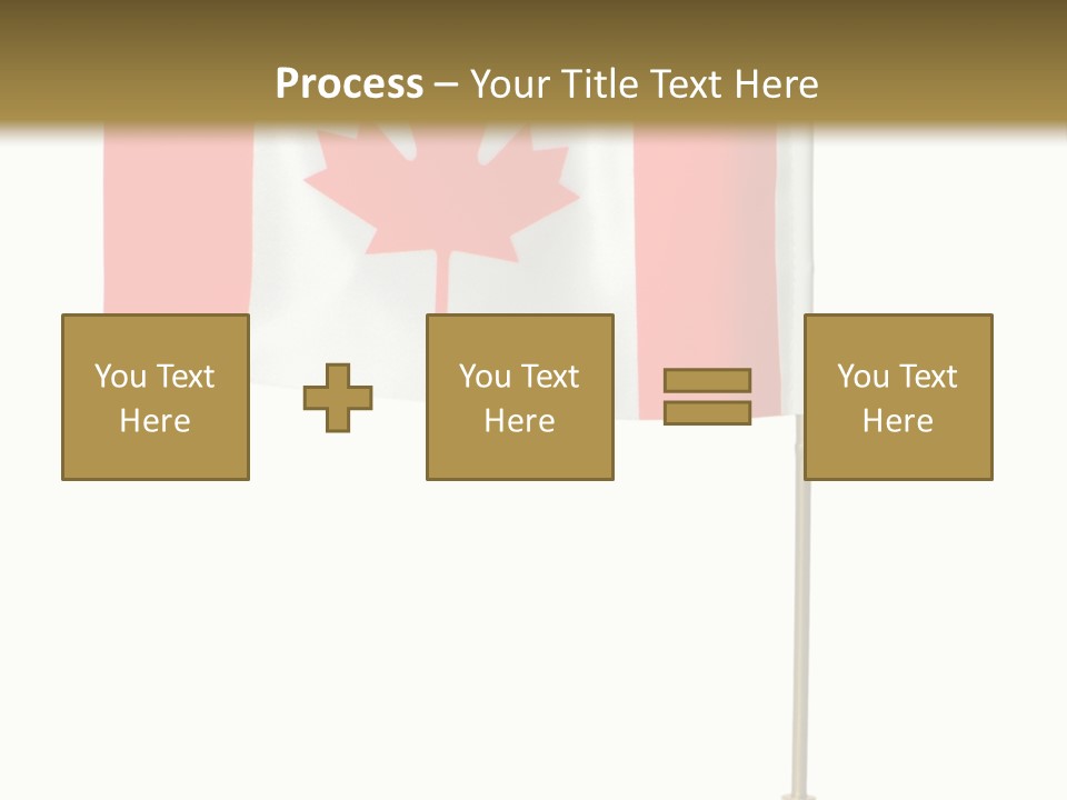 Glory Stand Flag PowerPoint Template