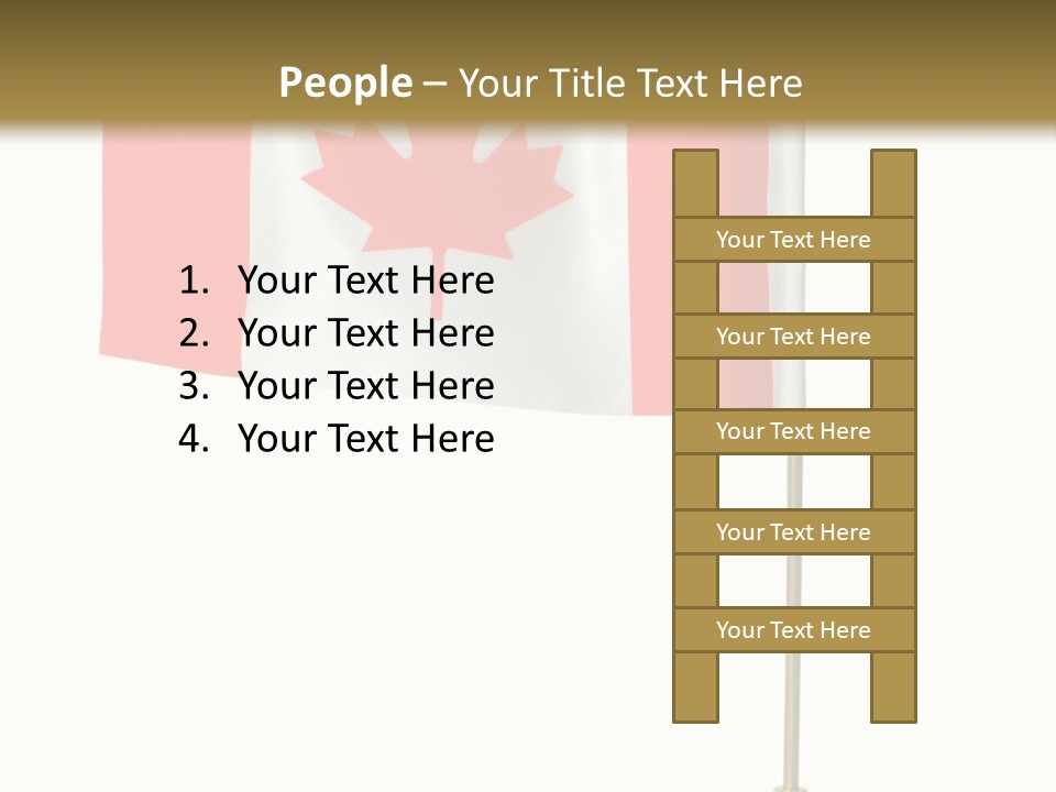 Glory Stand Flag PowerPoint Template