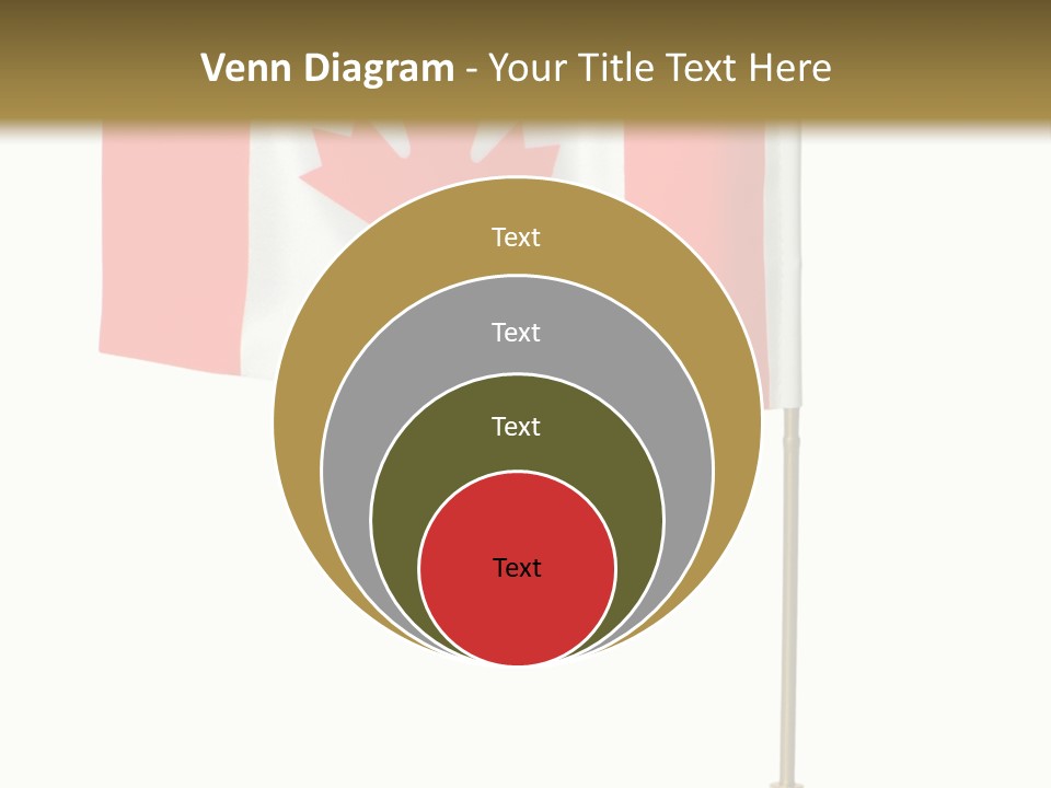 Glory Stand Flag PowerPoint Template