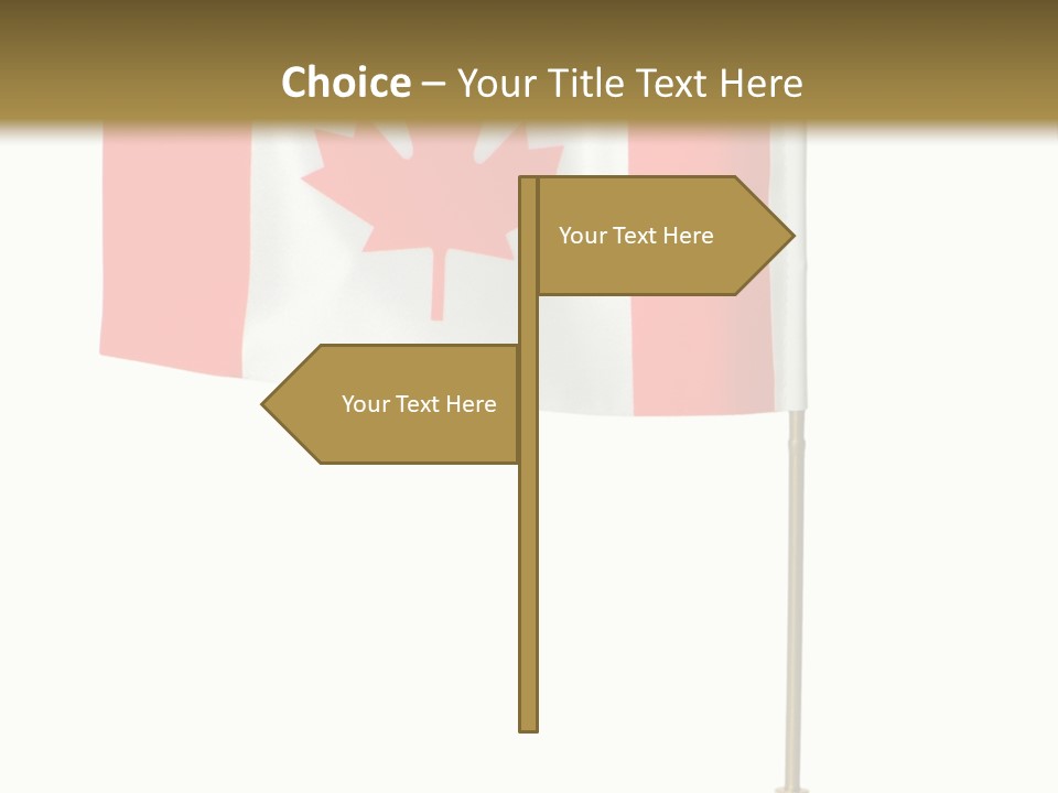 Glory Stand Flag PowerPoint Template