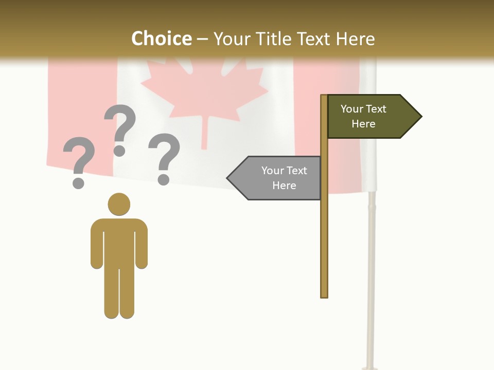 Glory Stand Flag PowerPoint Template