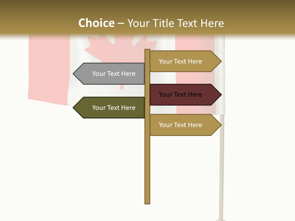 Glory Stand Flag PowerPoint Template
