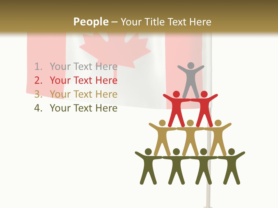 Glory Stand Flag PowerPoint Template