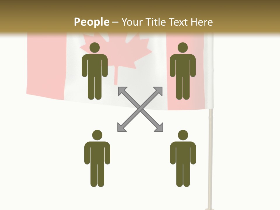 Glory Stand Flag PowerPoint Template