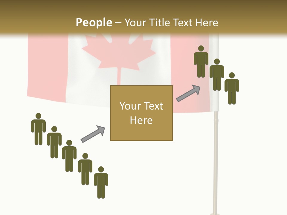 Glory Stand Flag PowerPoint Template