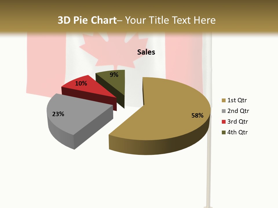Glory Stand Flag PowerPoint Template