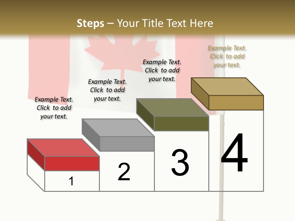 Glory Stand Flag PowerPoint Template