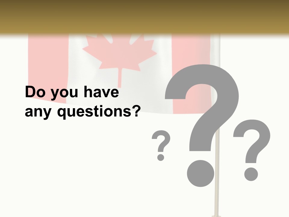 Glory Stand Flag PowerPoint Template