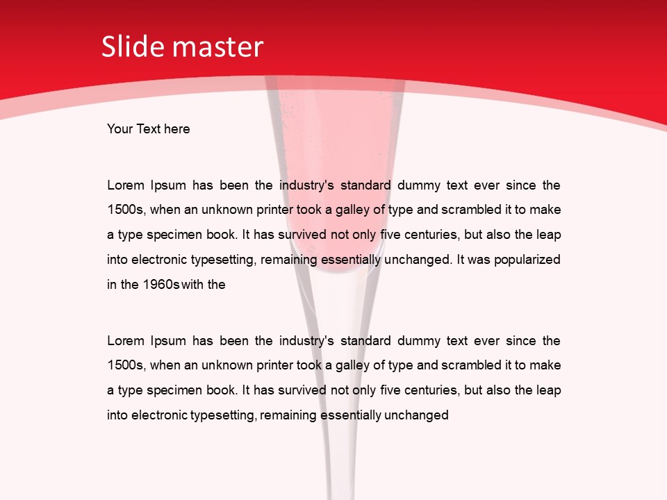 Champagne Summer Cocktail PowerPoint Template