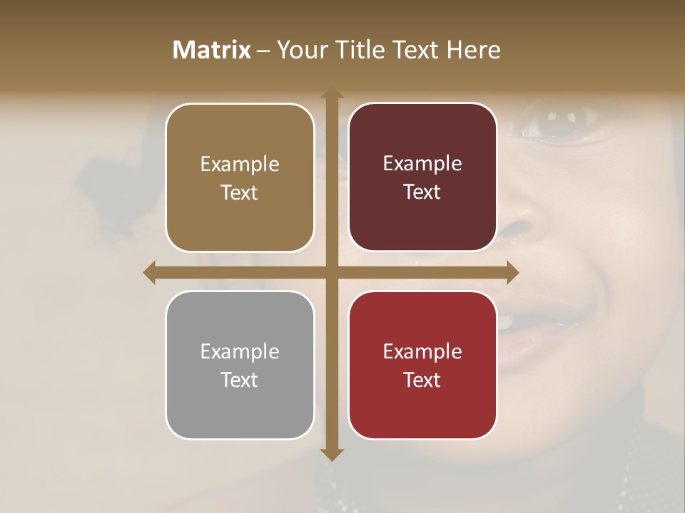 Young Boy Brown PowerPoint Template