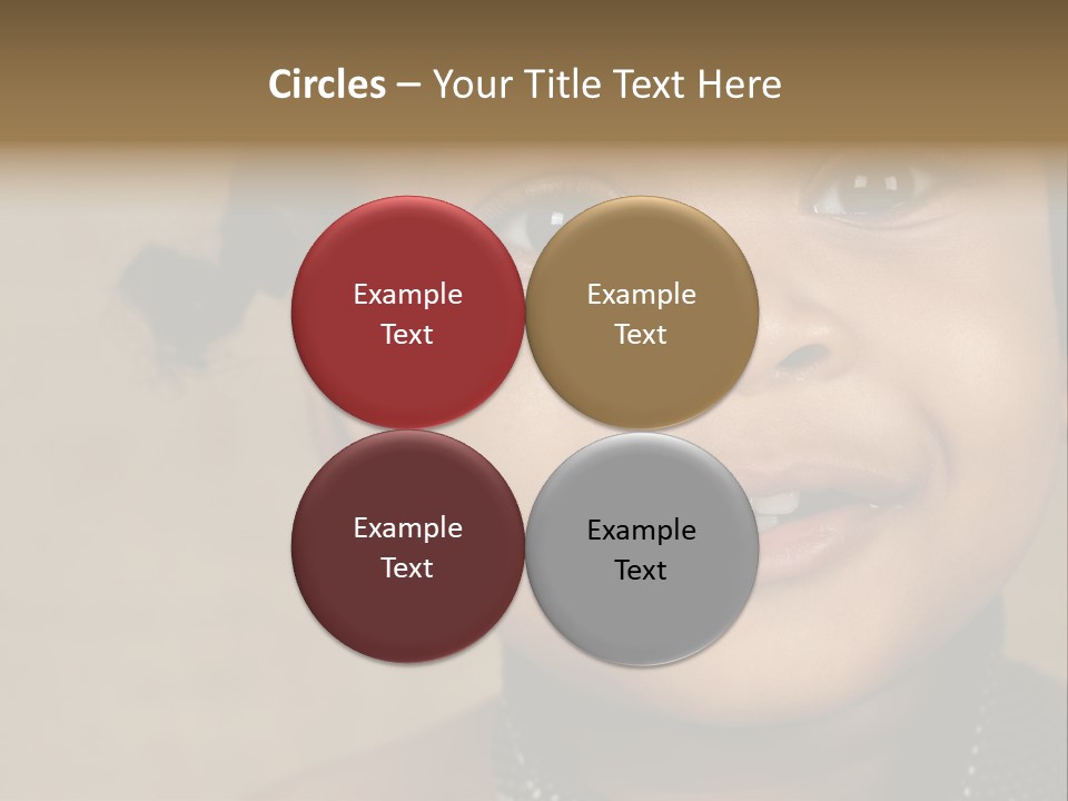 Young Boy Brown PowerPoint Template