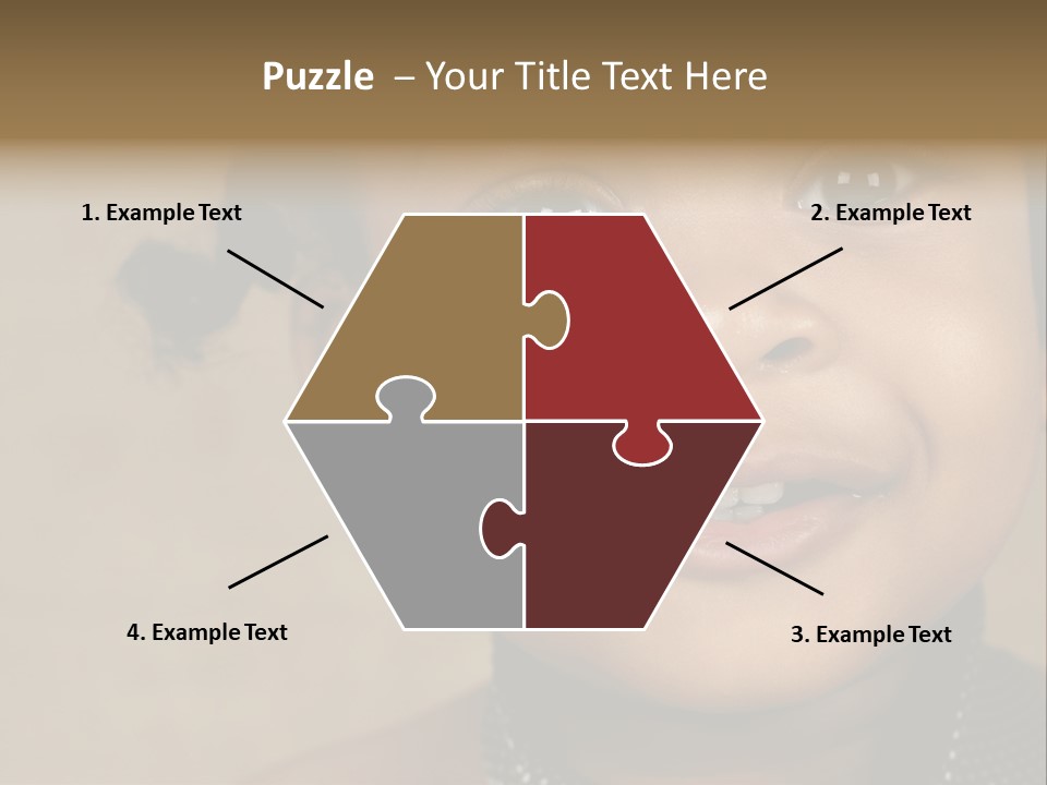 Young Boy Brown PowerPoint Template