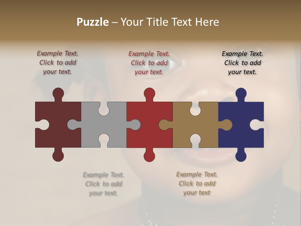 Young Boy Brown PowerPoint Template