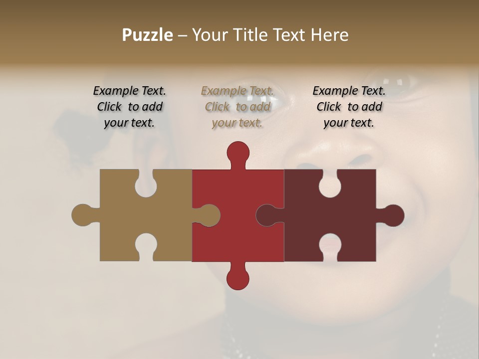 Young Boy Brown PowerPoint Template