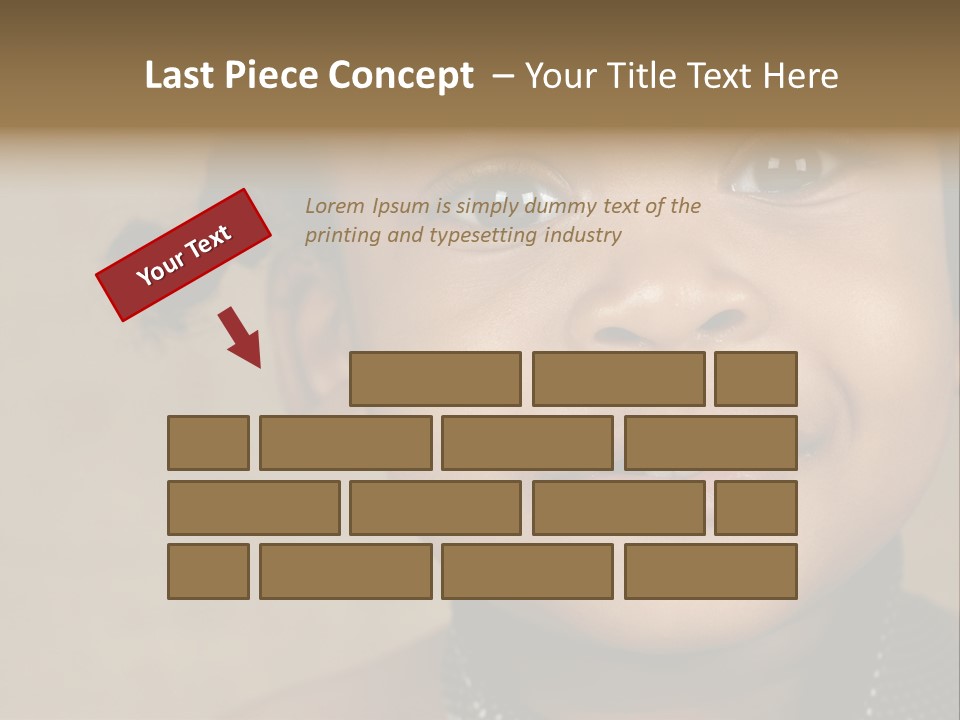 Young Boy Brown PowerPoint Template
