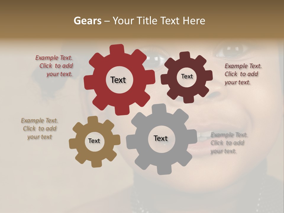 Young Boy Brown PowerPoint Template