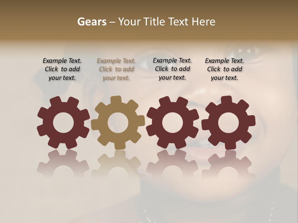 Young Boy Brown PowerPoint Template