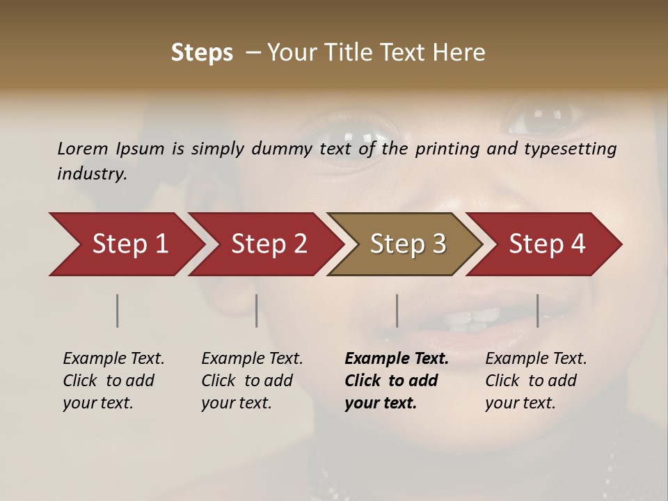 Young Boy Brown PowerPoint Template