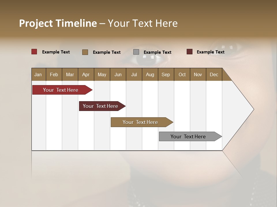 Young Boy Brown PowerPoint Template